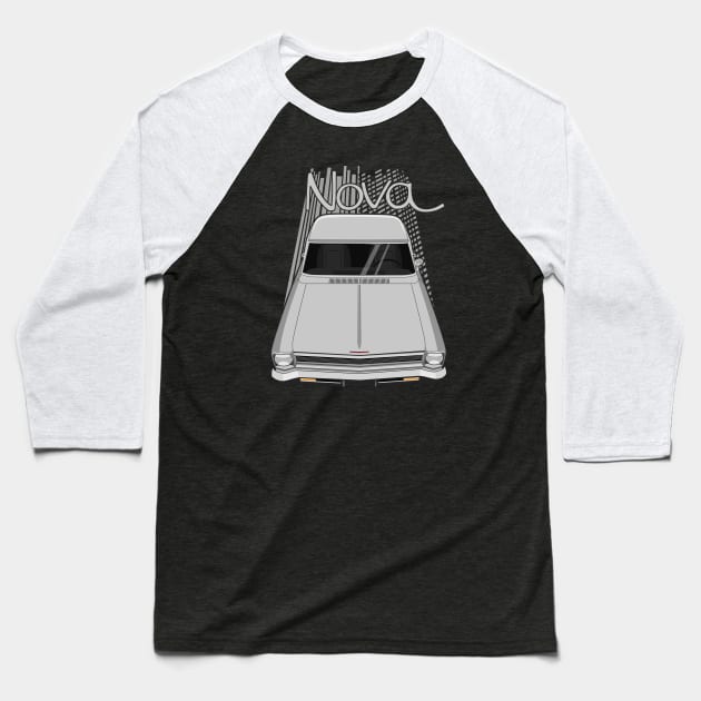 Chevrolet Nova 1966 - 1967 - silver Baseball T-Shirt by V8social